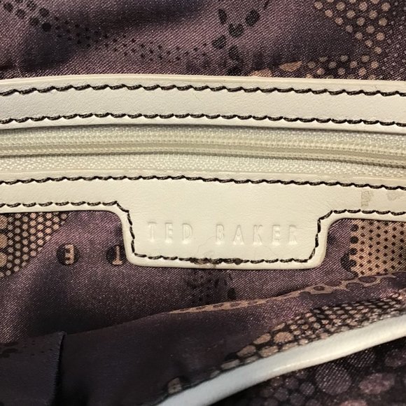 TED Baker Leather Shoulder Bag with Adjustable Strap - Picture 9 of 10